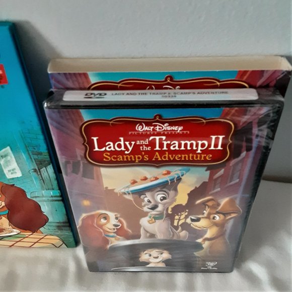 3 pc Lot of Walt Disney's Lady and the Tramp II New Sealed DVD,  + Book & Toy - Picture 2 of 12